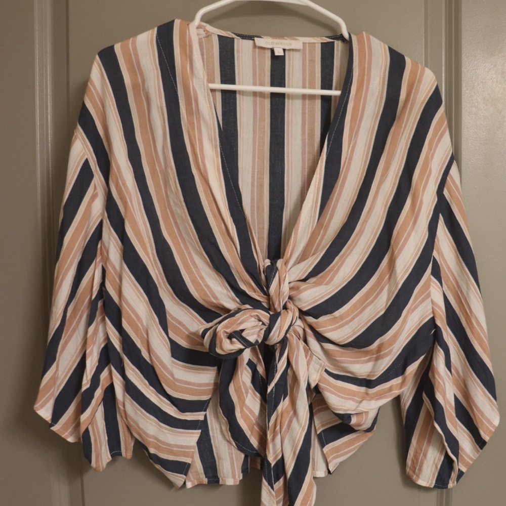 South moon tie front top worn once